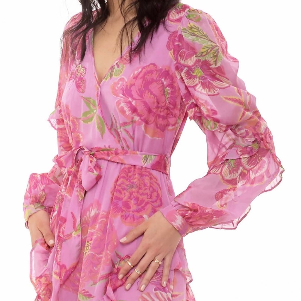 Banjanan Eliza's Rose Garden Silk Maxi Dress